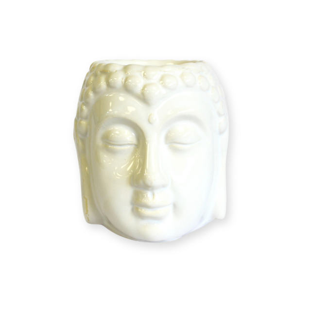 Oliebrænder Buddha Hvid