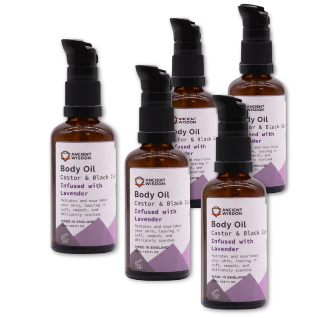 Ansigt & Kropsolie Lavendel ØKO 50ml x 5 stk