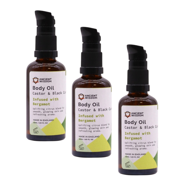 Ansigt & Kropsolie Bergamotte ØKO 50ml x 3 stk