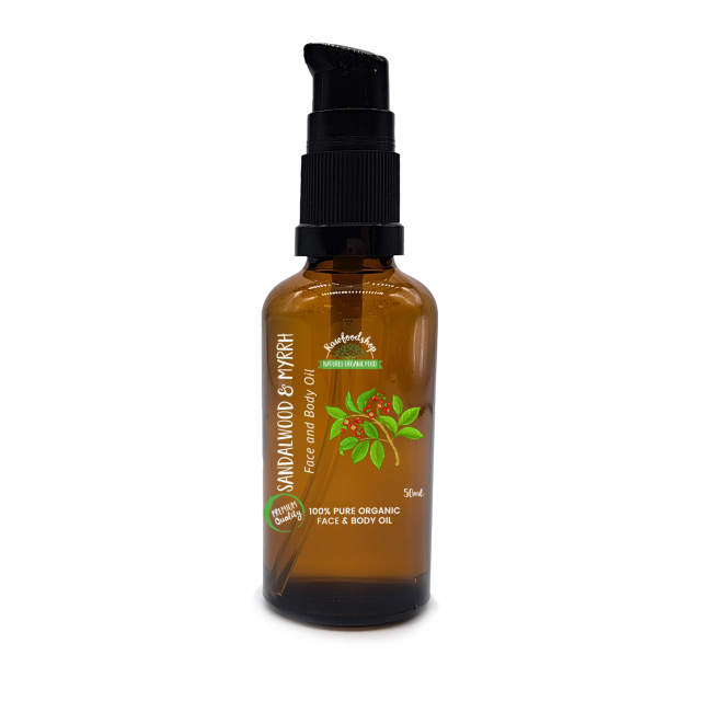 Ansigt & Kropsolie Sandeltræ & Myrra ØKO 50ml