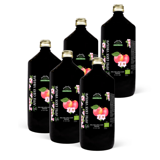 Æblecidereddike ØKO 1000ml x 5 flasker