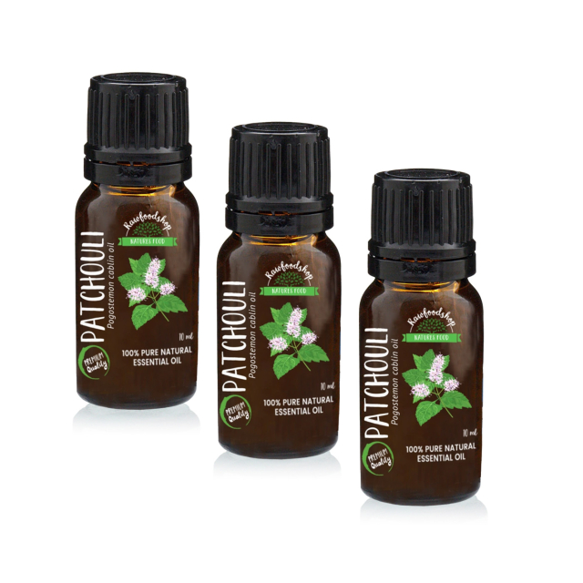 Patchouli Æterisk Olie ØKO 10ml x 3 flasker