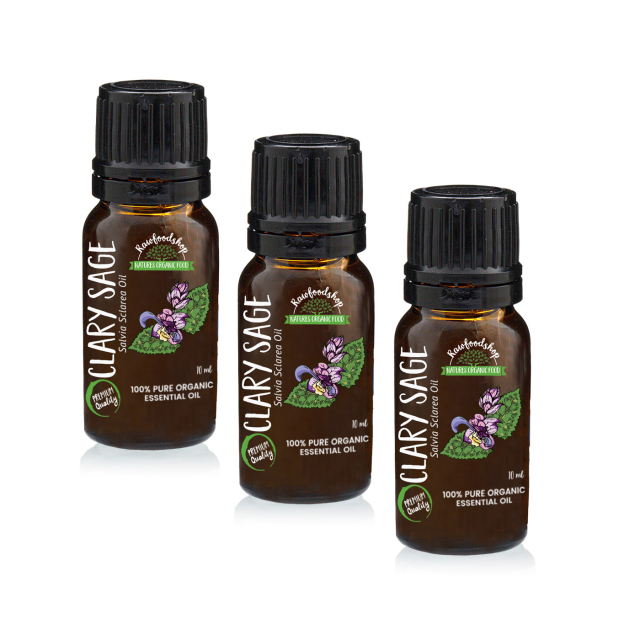 Muskatelsalvia Æterisk Olie ØKO 10ml x 3 flasker