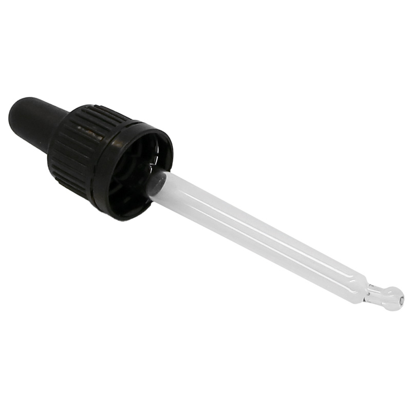 Flaskelåg med pipette 18mm
