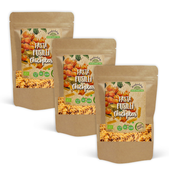 Pasta Fusilli Kikærter ØKO 250g x 3 pakker