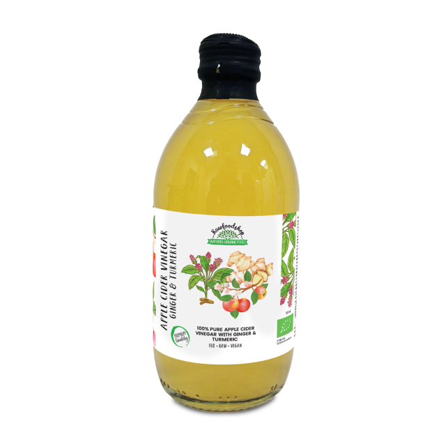Æblecidereddike Ingefær & Gurkemeje Ufiltreret ØKO 500ml