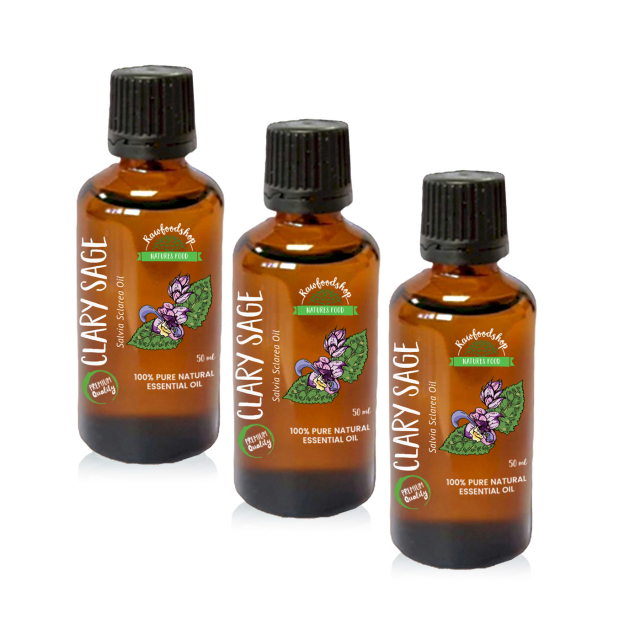 Muskatelsalvia Æterisk Olie 50ml x 3 flasker