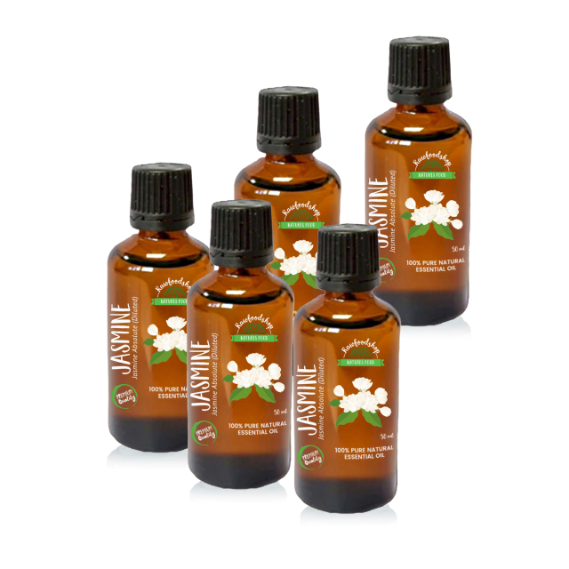 Jasmin Æterisk Olie 50ml x 5 flasker