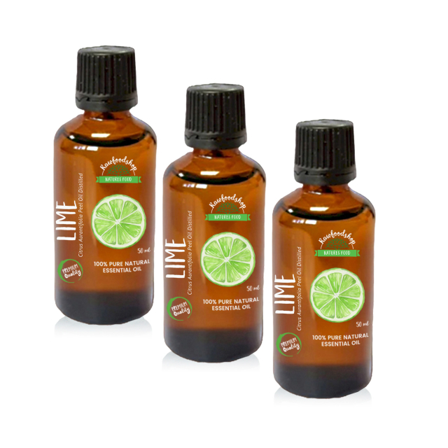 Lime Æterisk Olie 50ml x 3 flasker