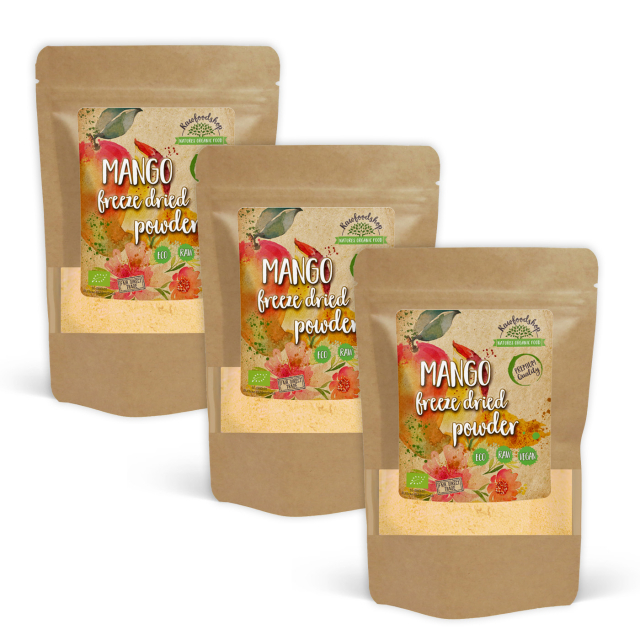 Mangopulver Frysetørret ØKO 100g x 3 pakker