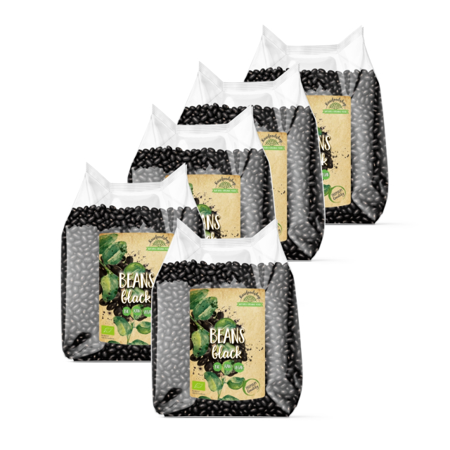 Bønner Sorte 1kg x 5 pakker