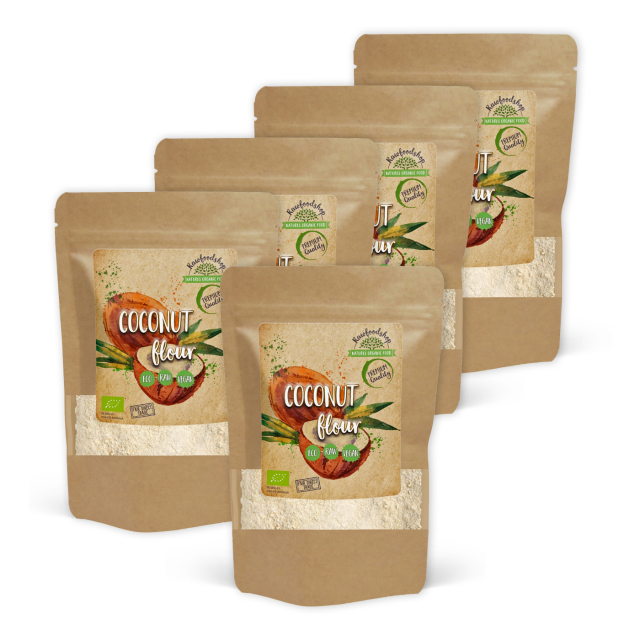 Kokosmel Premium RAW ØKO 1kg x 5 pakker