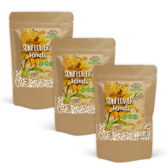 Solsikkekerner ØKO 500g x 3 pakker