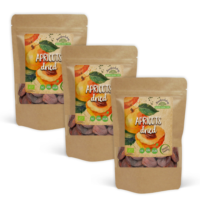Abrikoser ØKO 1kg x 3 pakker