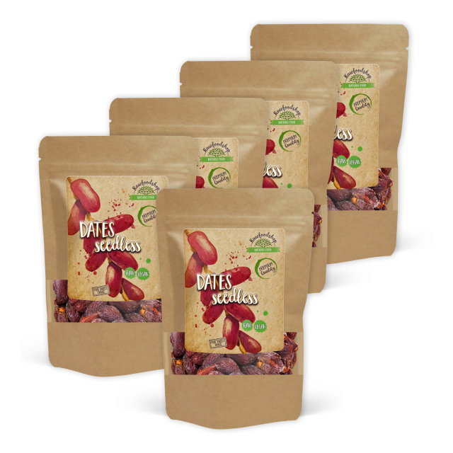 Dadler Udkernede 1kg x 5 pakker