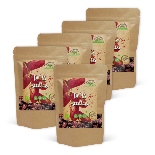 Dadler udkernede ØKO 1kg x 5 pakker