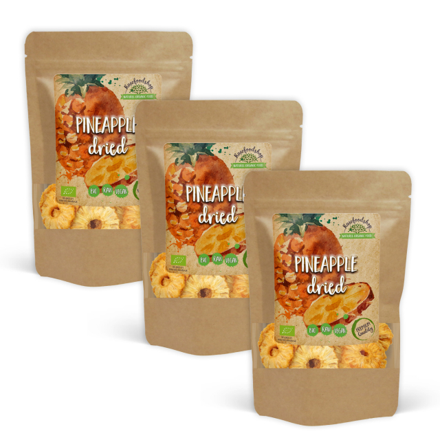 Ananas ØKO 500g x 3 pakker