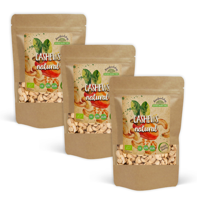 Cashewnødder Premium RAW ØKO 1kg x 3 pakker