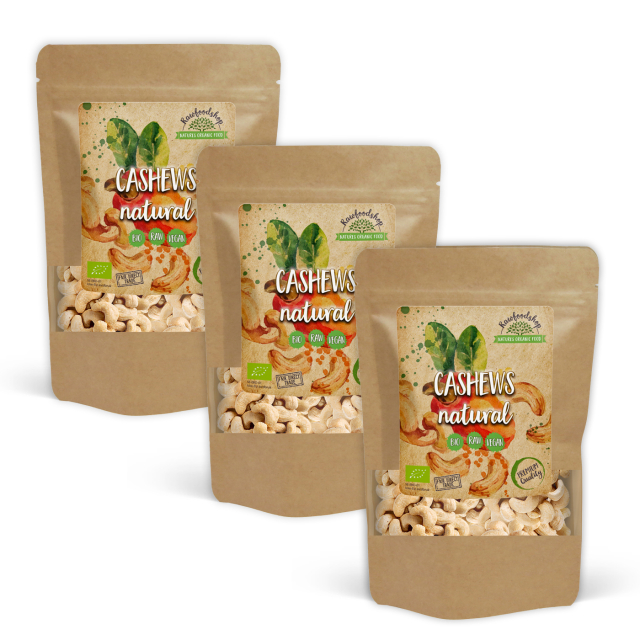Cashewnødder Premium RAW ØKO 1kg x 3 pakker