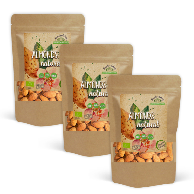 Mandler Premium RAW ØKO 1kg x 3 pakker