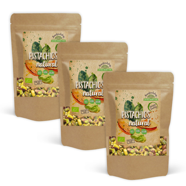Pistacienødder Premium RAW ØKO 200g x 3 pakker