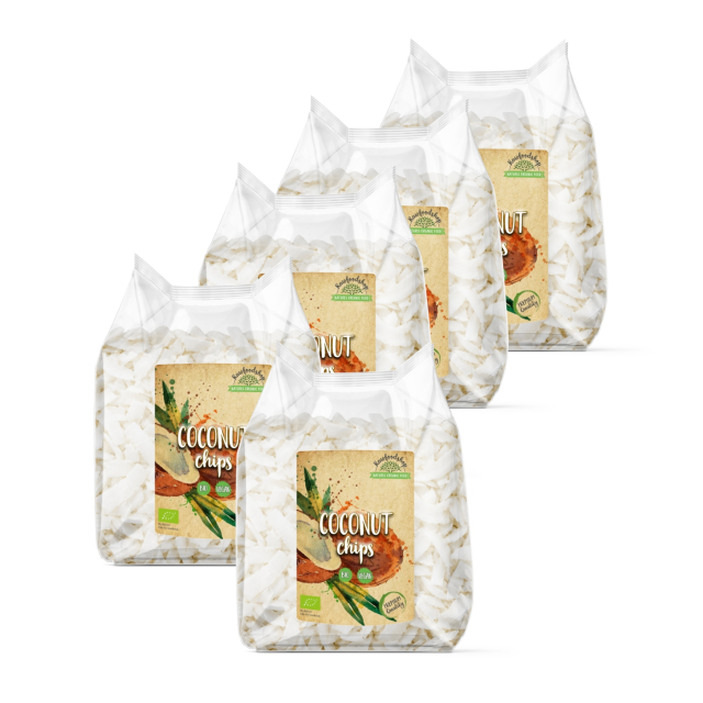 Kokoschips Premium ØKO 400g x 5 pakker