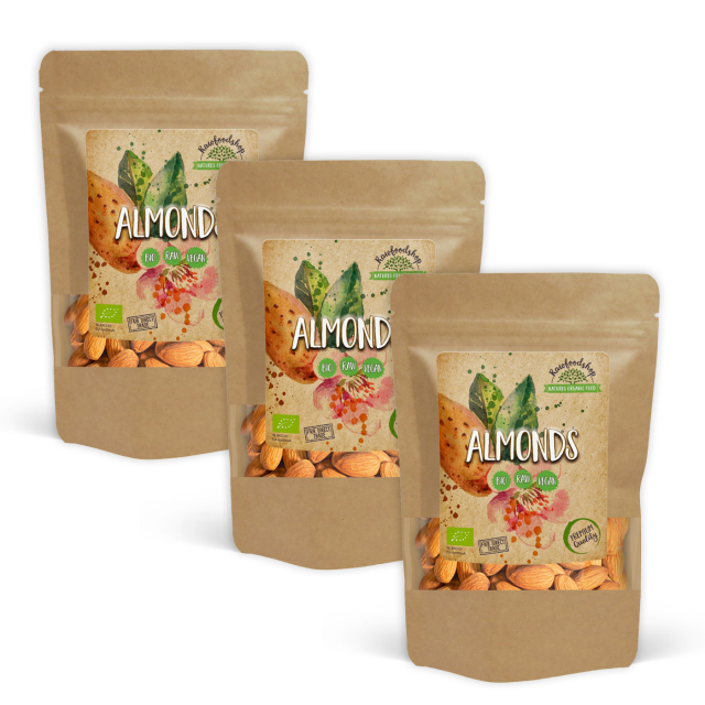 Mandler Premium RAW ØKO 200g x 3 pakker