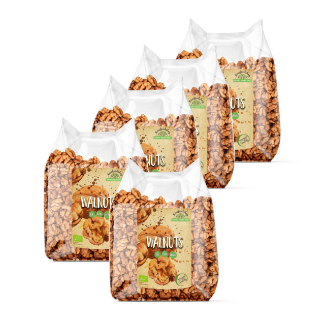 Valnødder Premium RAW ØKO 750g x 5 pakker
