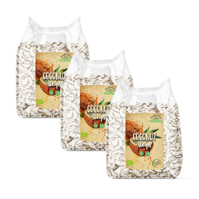 Kokosnød i strimler ØKO 400g x 3 pakker