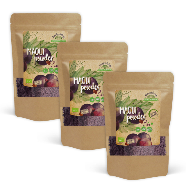 Maqui Pulver ØKO 125g x 3 pakker
