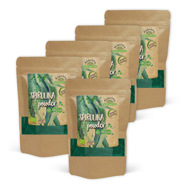 Spirulinapulver ØKO 125g x 5 pakker