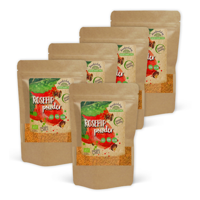 Hybenpulver ØKO 250g x 5 pakker