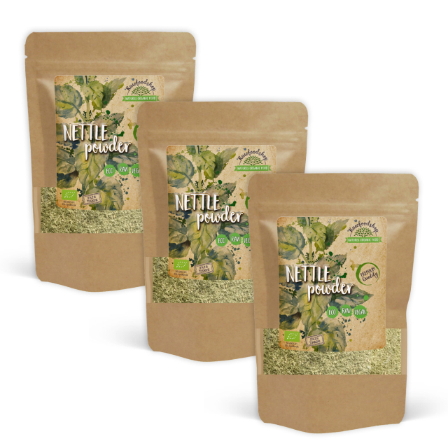 Brændenældepulver ØKO 500g x 3 pakker