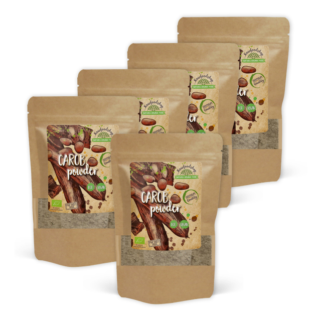 Carobpulver ØKO 1kg x 5 pakker