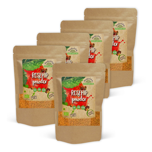Hybenpulver ØKO 500g x 5 pakker