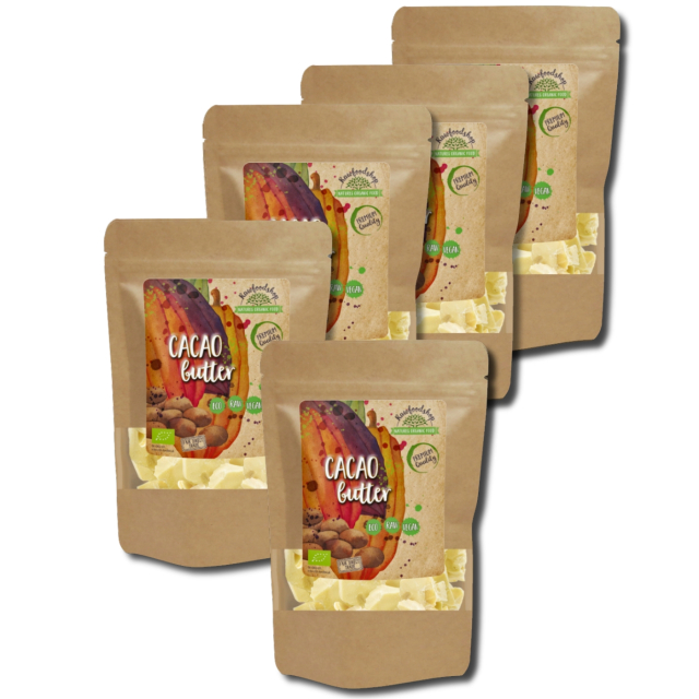Kakaosmør Raw ØKO 250g x 5 pakker