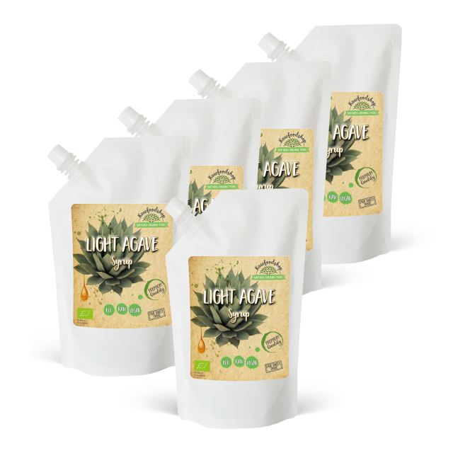 Agavesirup Lys ØKO 500ml x 5 pakker