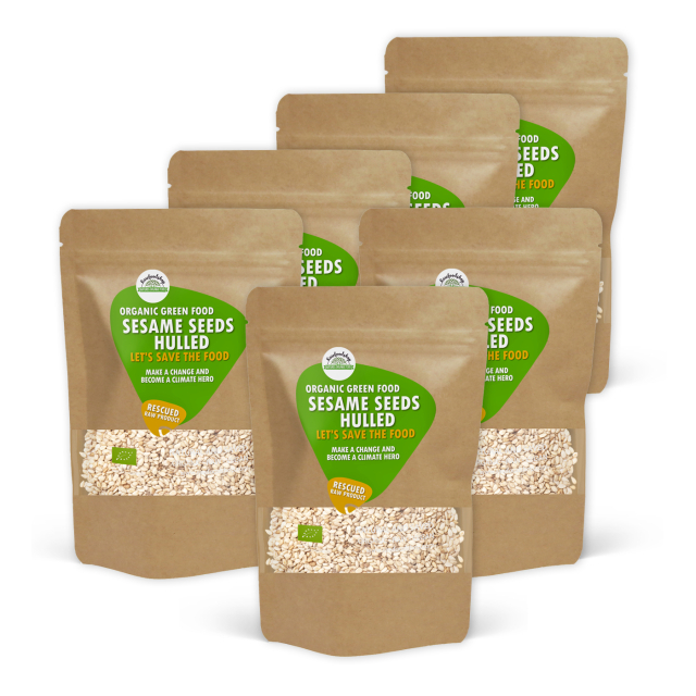 Sesamfrø Afskallede ØKO 1kg x 6 pakker