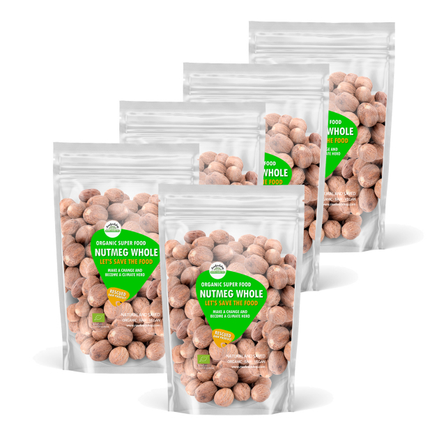 Muskatnød Hel ØKO 100g 5stk pakke