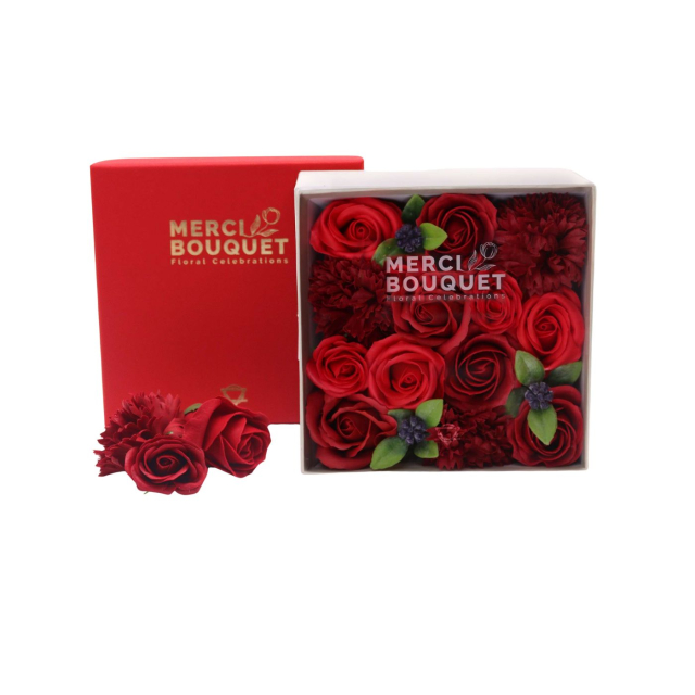 Æske Sæbeblomster Røde Roser