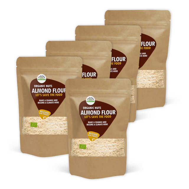 Mandelmel RAW ØKO 1kg 5stk pakke