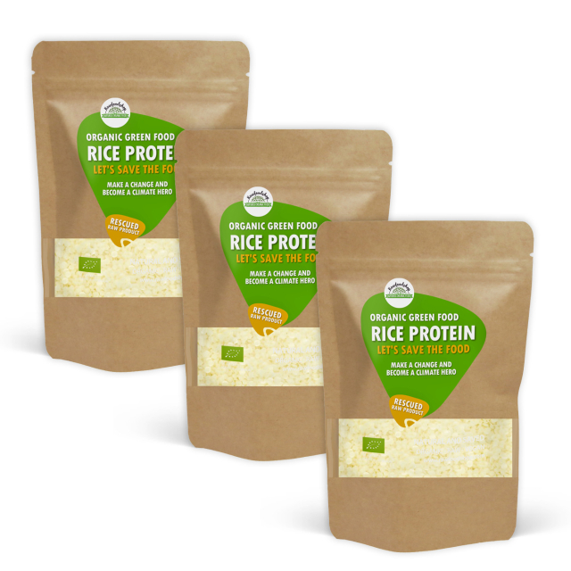 Risproteinpulver Rå Kraft ØKO 1kg x 3 pakker