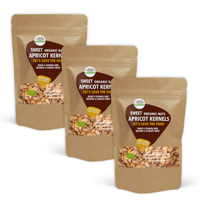 Abrikoskerner Søde ØKO 1kg x 3 pakker