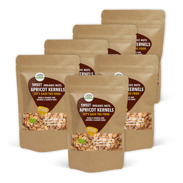 Abrikoskerner Søde ØKO 1kg x 6 pakker