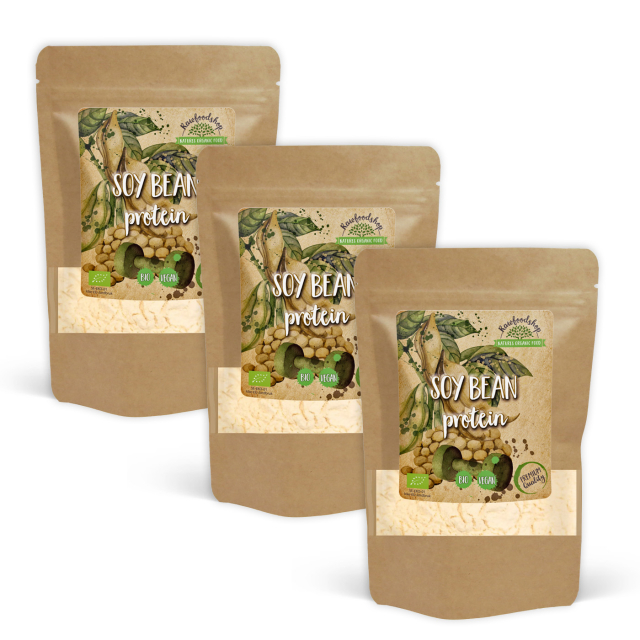 Sojaprotein 90% ØKO 500g x 3 pakker