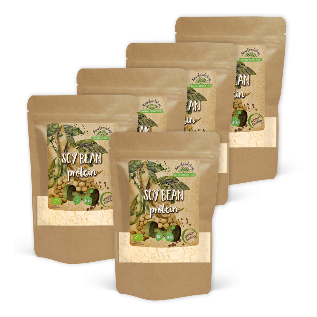 Sojaprotein 90% ØKO 500g x 5 pakker