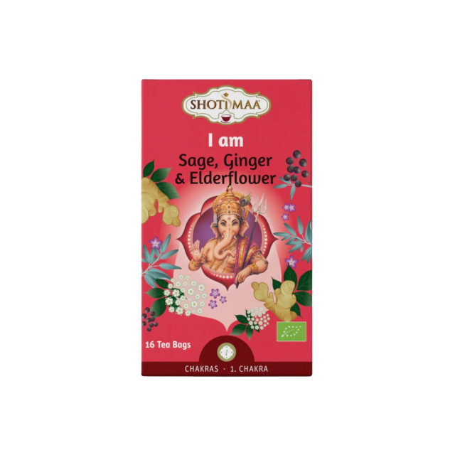 Salvie, Ingefær & Hyldeblomst Urtete ØKO 16 x 2g