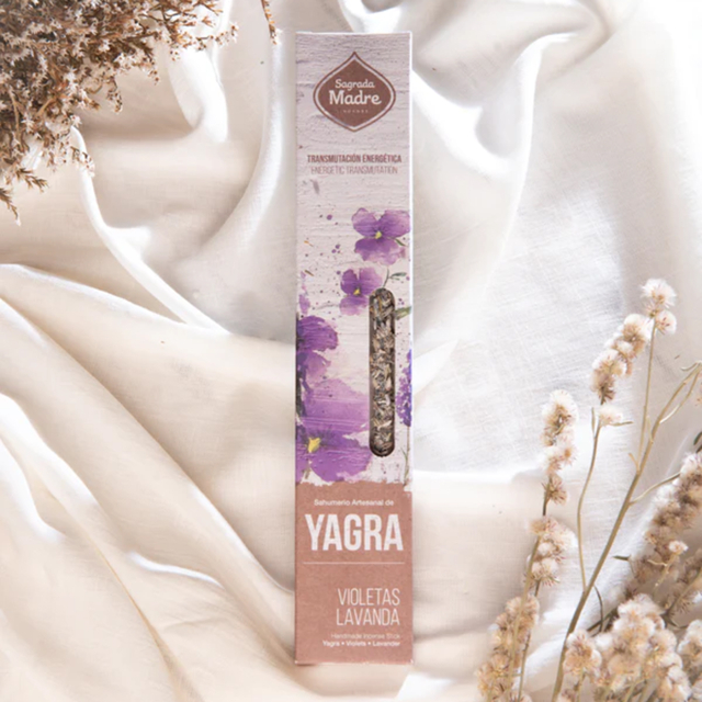 Røgelse Yagra, Viol & Lavendel 8stk