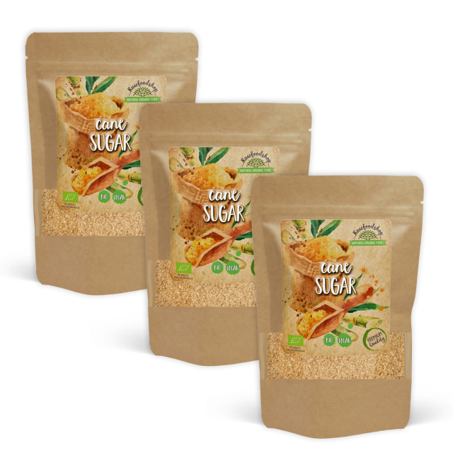 Råsukker ØKO 500g x 3 pakker