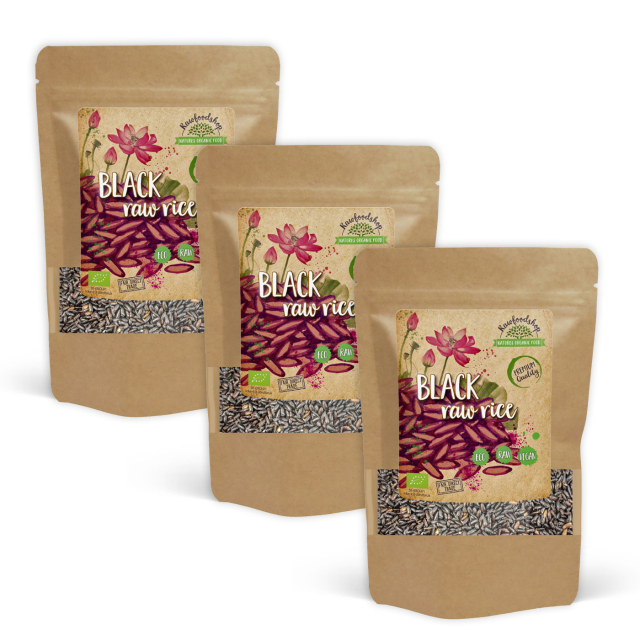 Sorte Ris ØKO 1kg x 3 pakker
